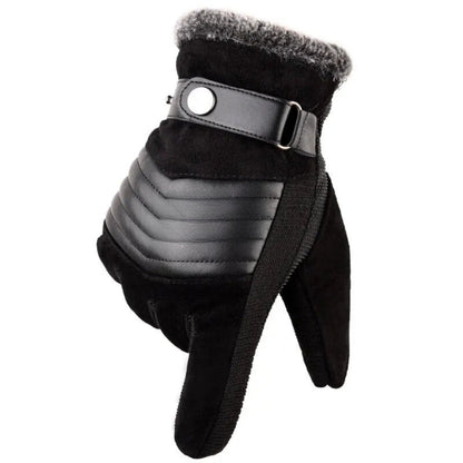 Warm Men's Gloves Fur Lined Touchscreen
