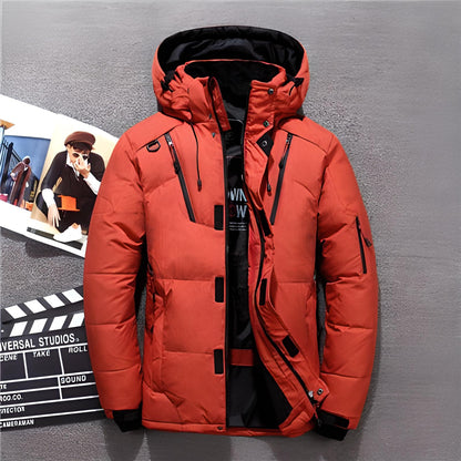 Men's Winter Jacket Warm Down Puffer Jacket Hooded