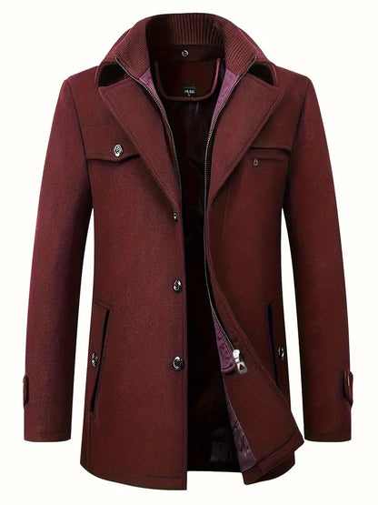 Men's Winter Jacket Zipper Insulation