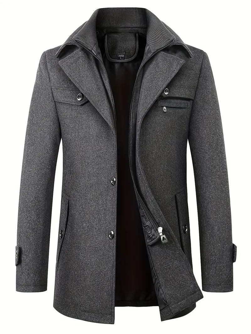 Men's Winter Jacket Zipper Insulation