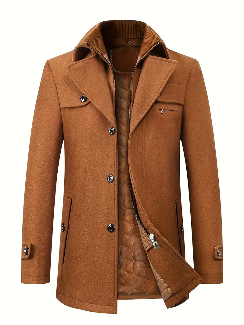 Men's Winter Jacket Zipper Insulation