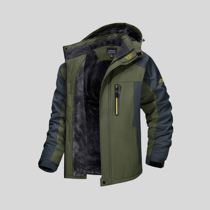 Winterjacke Herren Kapuze Fleece Isoliert - IdealeKleiden