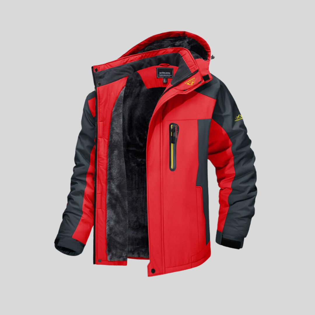 Men's Winter Jacket Hooded Fleece Insulated