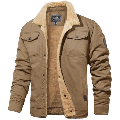 Men's Winter Bomber Jacket Sherpa Lined