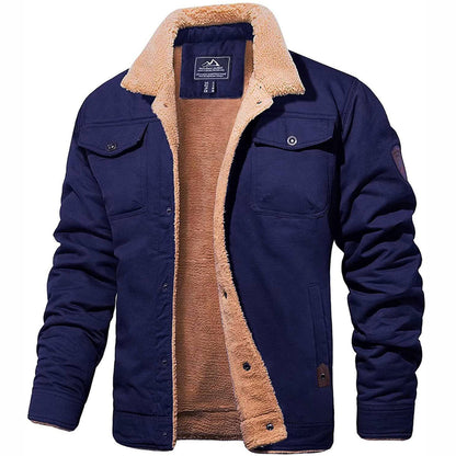 Men's Winter Bomber Jacket Sherpa Lined