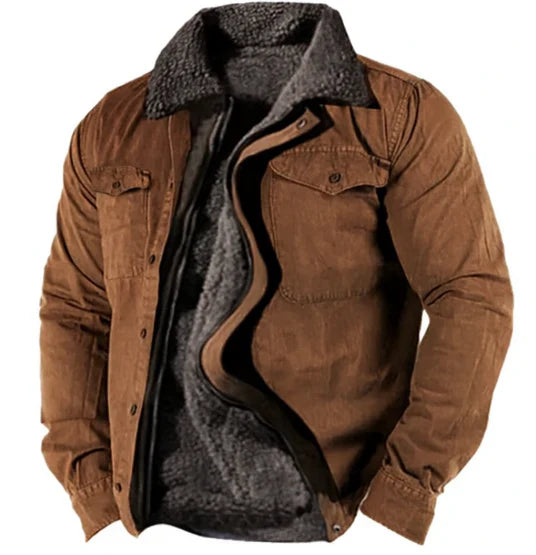Men's Winter Jacket Warm Fleece Insulation