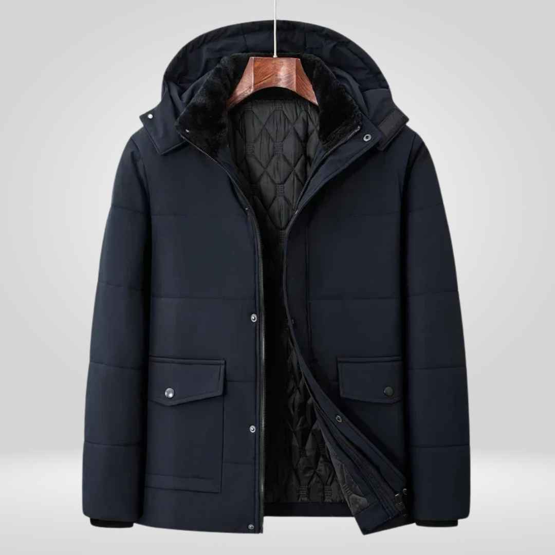 Men's Winter Parka Warm Insulated Hooded