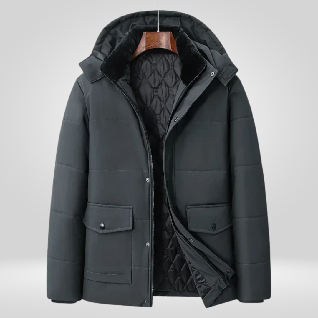 Men's Winter Parka Warm Insulated Hooded
