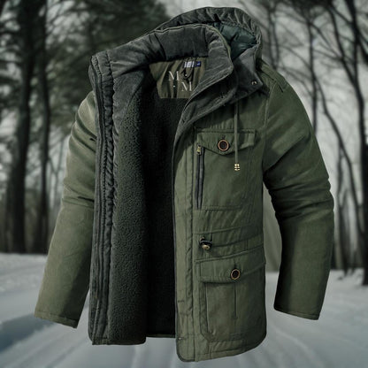 Men's Winter Down Jacket Warm Hooded