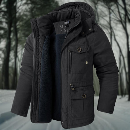 Men's Winter Down Jacket Warm Hooded