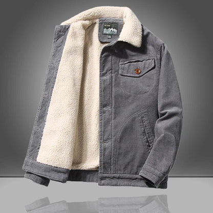Herren Cordjacke Warm Fleece Innenfutter - IdealeKleiden