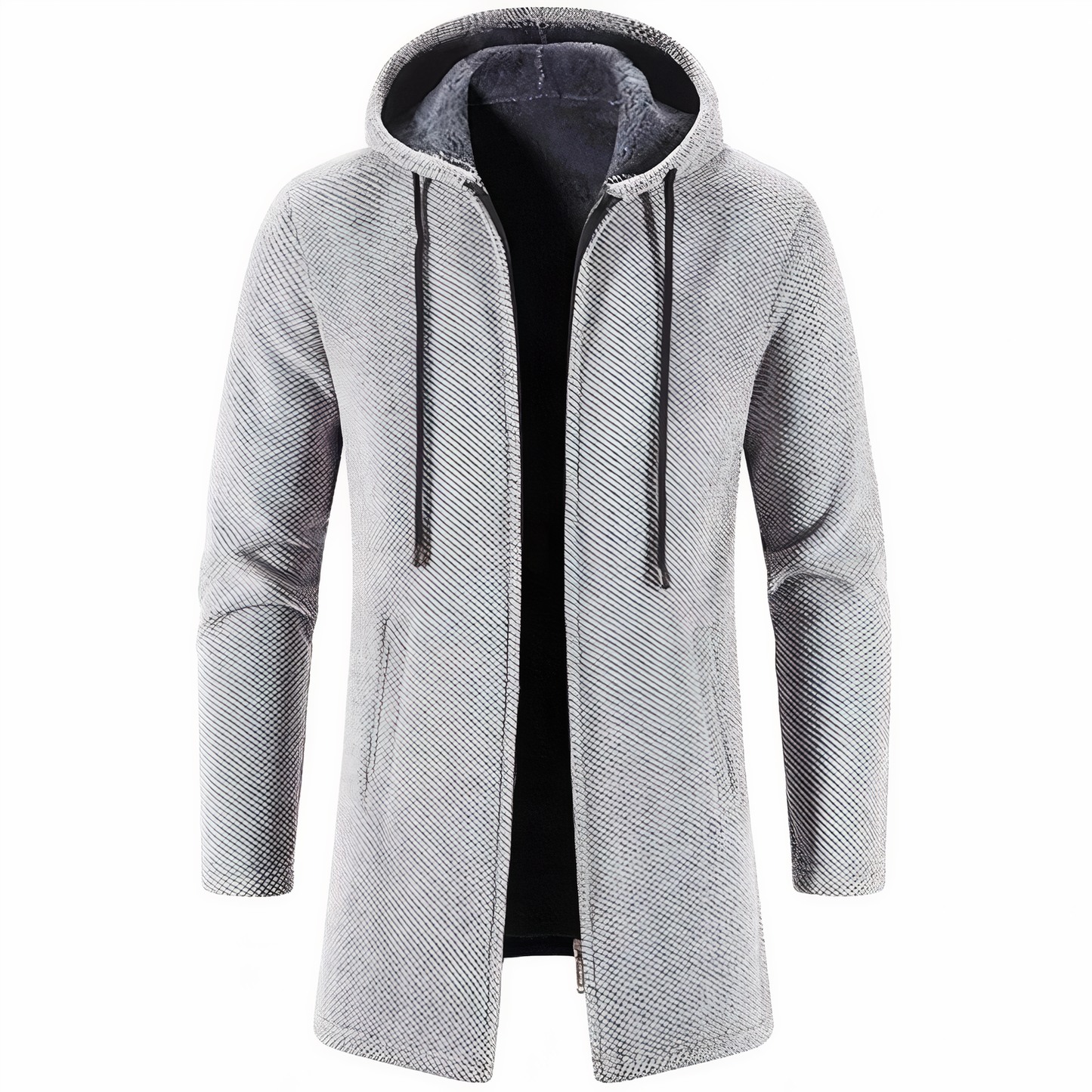 Herren Winterjacke Fleece Kapuze Warm - IdealeKleiden