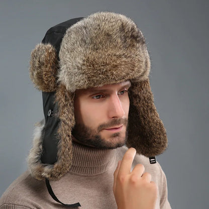 Herrenmütze Warm Ohrenschutz