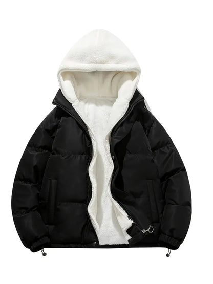 Women's Winter Jacket Warm Sherpa Lining Hooded