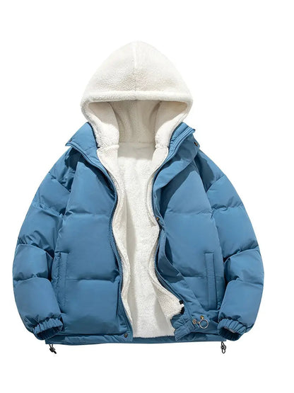 Women's Winter Jacket Warm Sherpa Lining Hooded