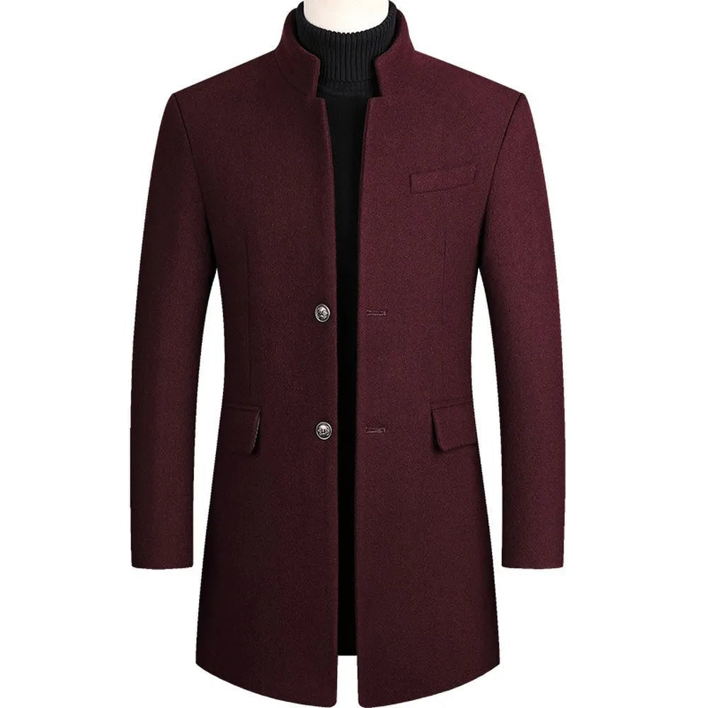 Men's Trench Coat Elegant Classic Single-Breasted