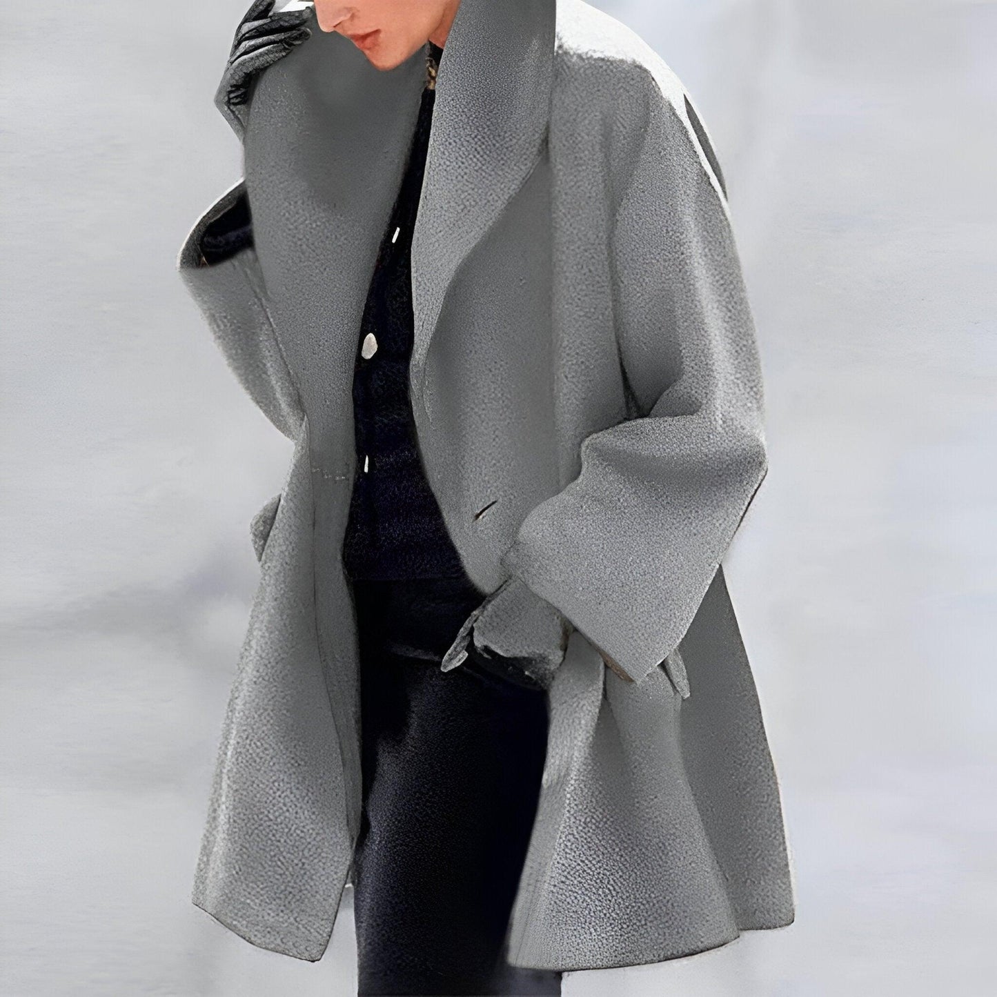 Elegant Women's Jacket - Long Warm Winter Coat