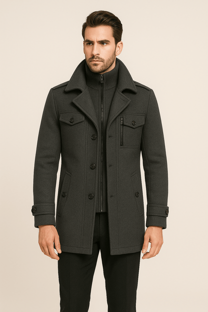 Herren Winterparka Doppellagig Wasserfest - IdealeKleiden