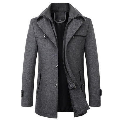 Men's Mid-Length Elegant Winter Jacket