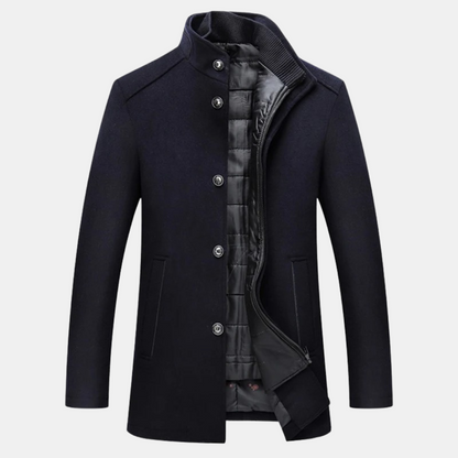 Warm winter jacket Stand-up collar Zipper
