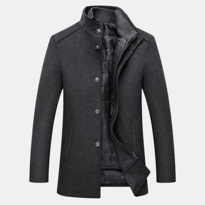 Warm winter jacket Stand-up collar Zipper