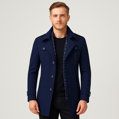 Men's Short Wool Winter Coat