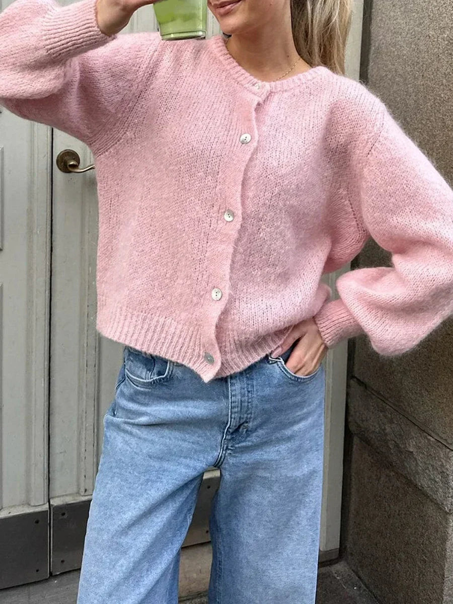 Y2K Cardigan Jacket Soft Knit Casual