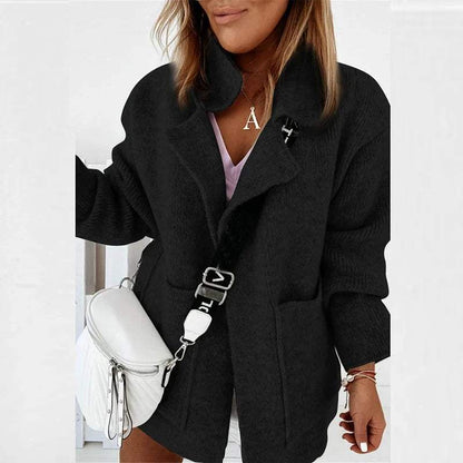Fashionable women's jacket with a shawl collar