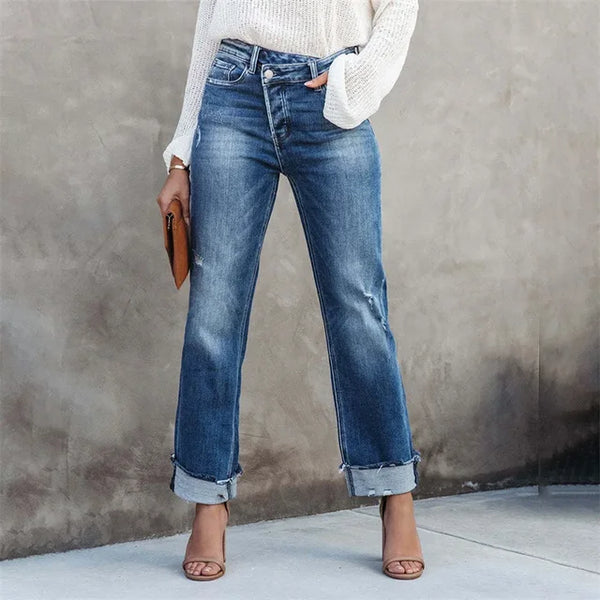Lässige Jeanshose Casual Style - IdealeKleiden