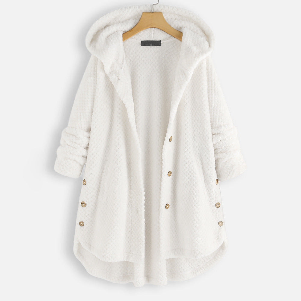 Warm Reversible Fleece Hooded Jacket Winter