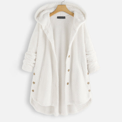 Warm Reversible Fleece Hooded Jacket Winter