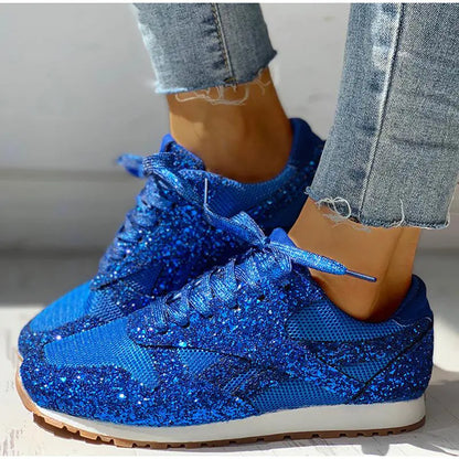 Women's Glitter Sequin Trainers