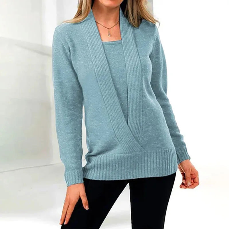 Weiche Damen Strickpullover Warm Winter - IdealeKleiden
