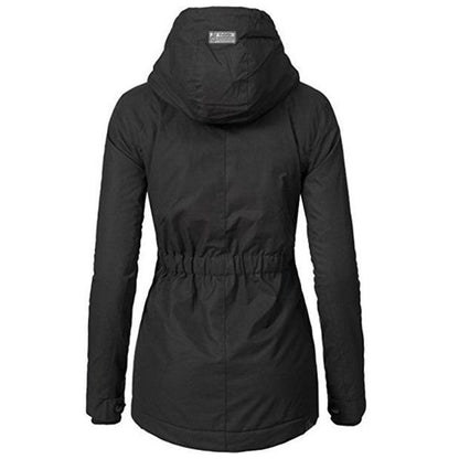 Winterparka Damen Verstellbare Kapuze - IdealeKleiden