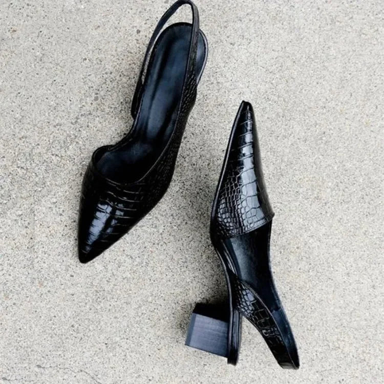 Elegante Damen Pumps Mit Blockabsatz Frühlingstrend - IdealeKleiden