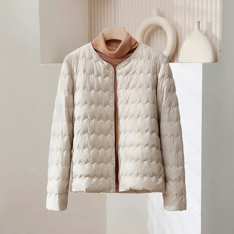 Dünne Daunenjacke Damen Style Verstellbar