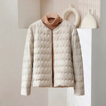 Dünne Daunenjacke Damen Style Verstellbar
