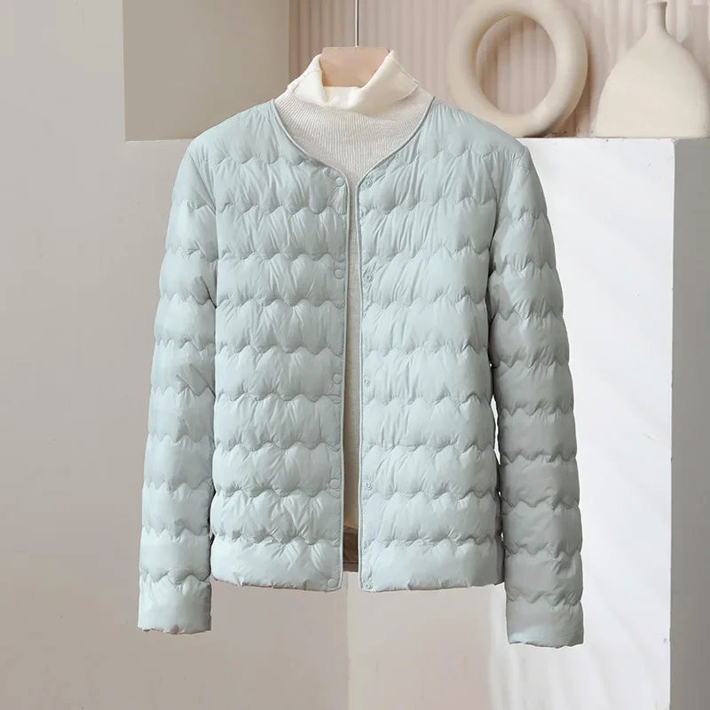 Dünne Daunenjacke Damen Style Verstellbar