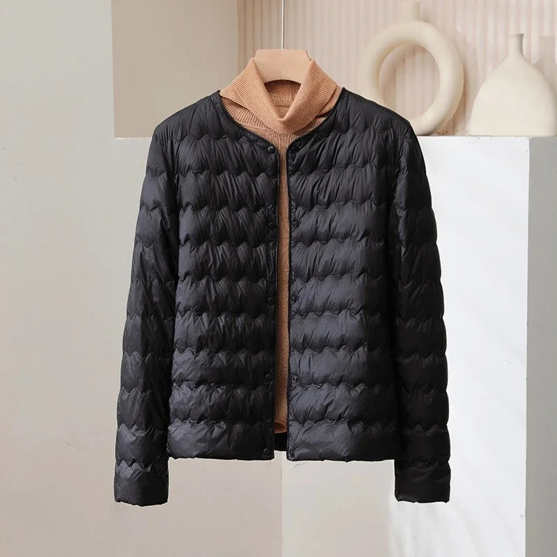 Dünne Daunenjacke Damen Style Verstellbar