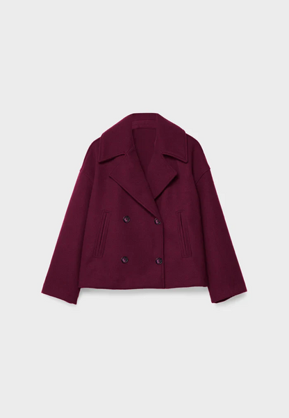Stylische Kurzmantel Damen Boxig Cut