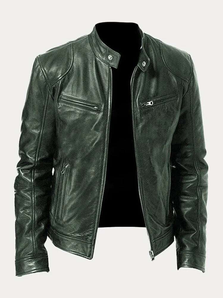 Stylish Women's Leather Biker Jacket