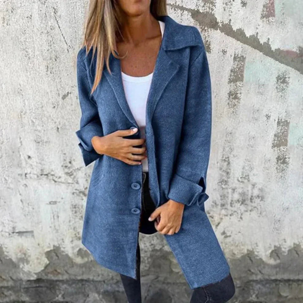 Classic Women's Long Elegant Wool Coat