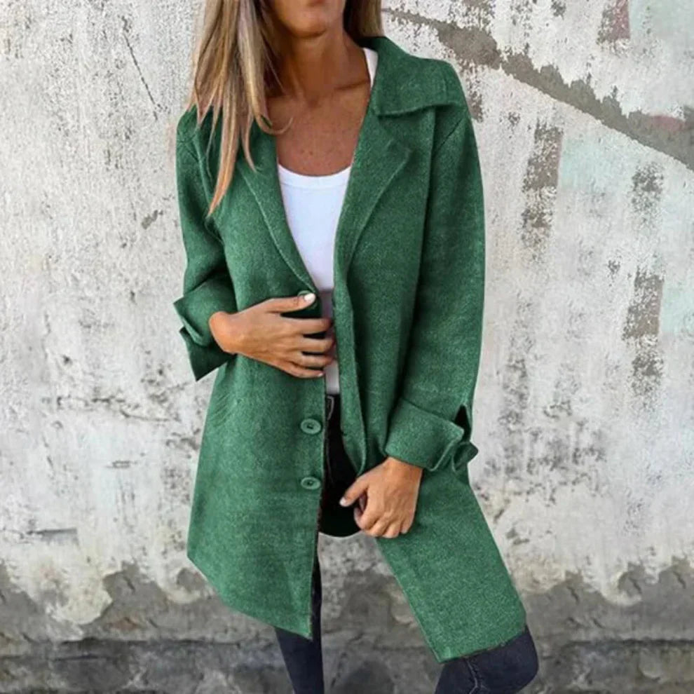 Classic Women's Long Elegant Wool Coat