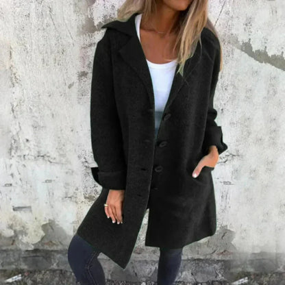 Classic Women's Long Elegant Wool Coat