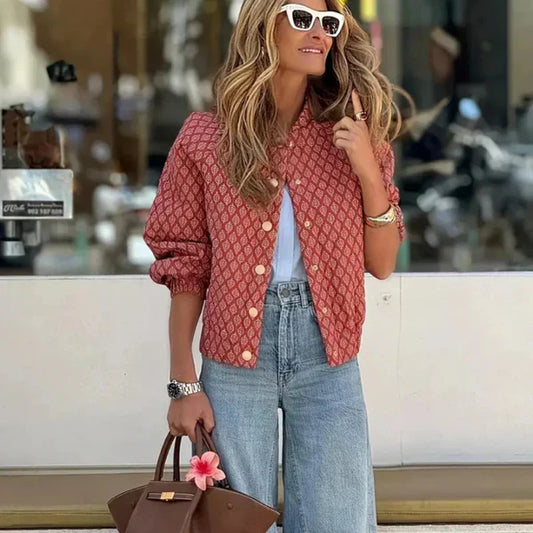 Stylische Damenjacke mit Farben - IdealeKleiden