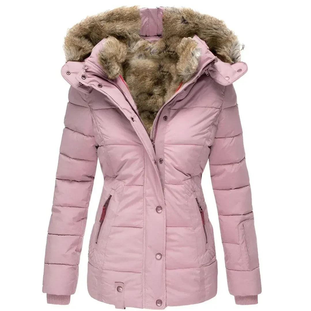 Fashion Faux Fur Jacket Hooded Coat Women