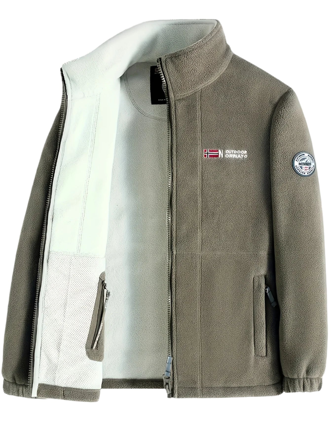 Men's Warm Insulated Zip Winter Jacket