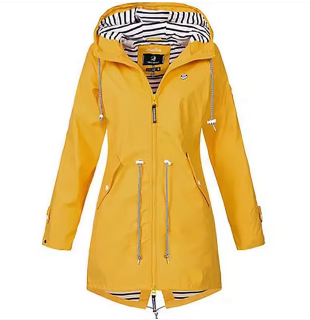 Mid-length Hooded Jacket Women Lightweight Breathable