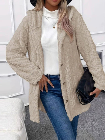 Wintermantel Übergröße Fleece Jacke Warm