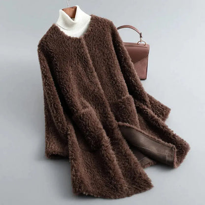 Women's Luxury Shearling Coat